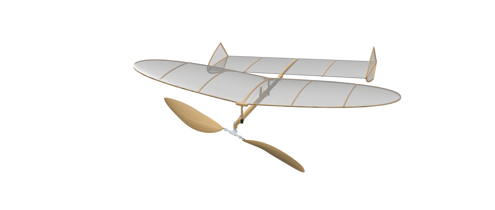 Advanced Kit rendering with elliptical wing and endplate stabilizer