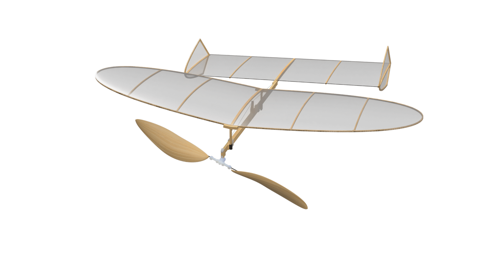 Elliptical Kit rendering with elliptical wing and endplate stabilizer